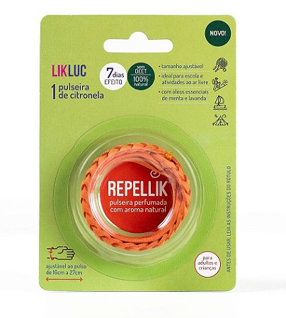 Pulseiras de Citronela Repellik® - Proteção por até 7 dias