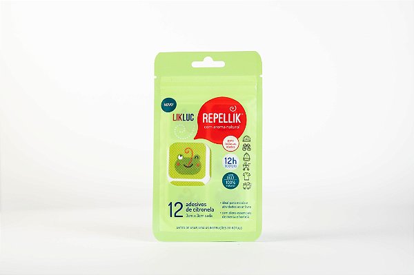 Adesivos de Citronela Repellik®: 12 horas de proteção