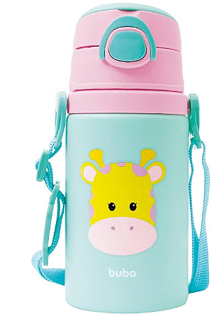 Garrafinha De Aluminio Animal Fun Girafa- Buba