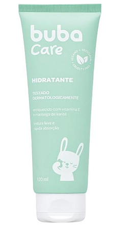 Hidratante Infantil Buba Care 120ml – Vegano com Manteiga de Karité e Camomila