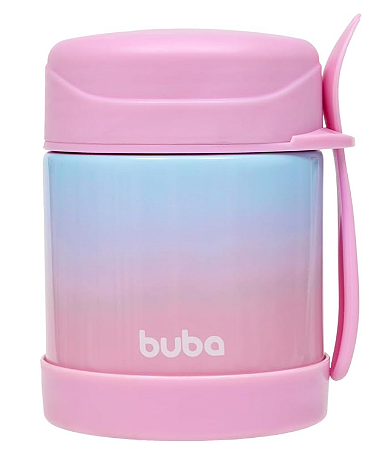 Pote Térmico Degradê com Colher Rosa - Buba
