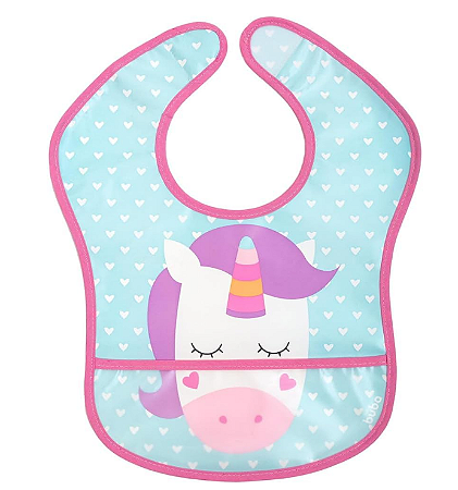 Babador Com Bolso Unicórnio - Buba