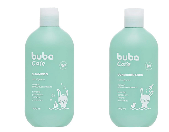 Kit Shampoo e Condicionador Infantil - 400 ml - Buba Care
