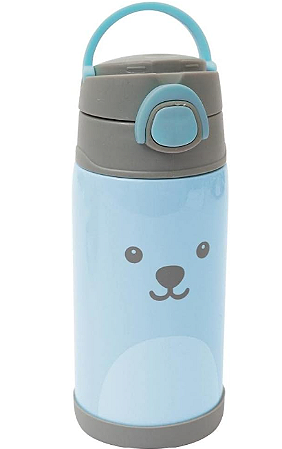 Garrafa Térmica Parede Dupla 400 ml - Gumy - Azul - Buba