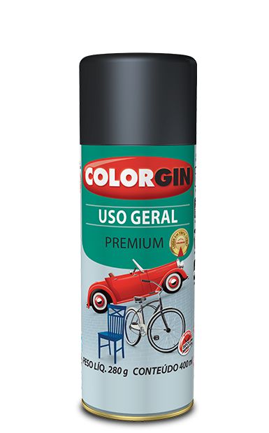 Spray Uso geral pr Preto Fosco 400ml
