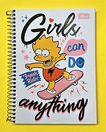 CADERNO - THE SIMPSONS - 80/160 FOLHAS - COLEGIAL - TILIBRA - Loja inusitada