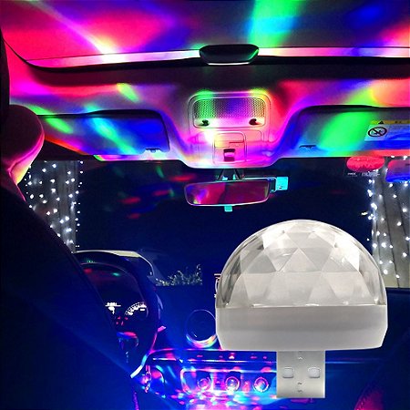 4 Mini globo usb led para o celular carregador carro computador