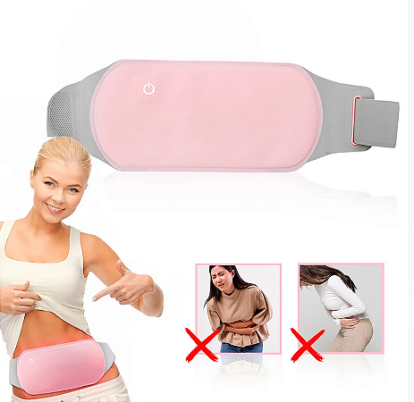 Cinta De Aquecimento Alivio Cólica Menstrual Almofada Esquenta