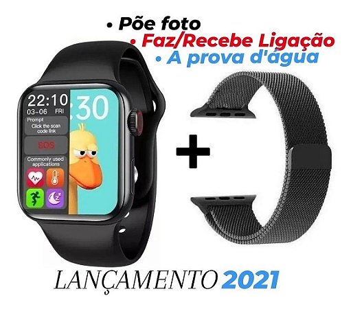 Smartwatch 2021 Iwo Hw12 Relógio Feminino 40mm + Brinde
