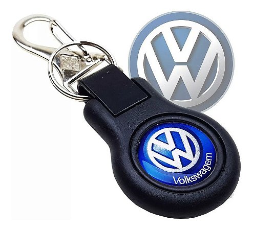 Chaveiro Automotivo Emborrachado Logo Volkswagen Resinado