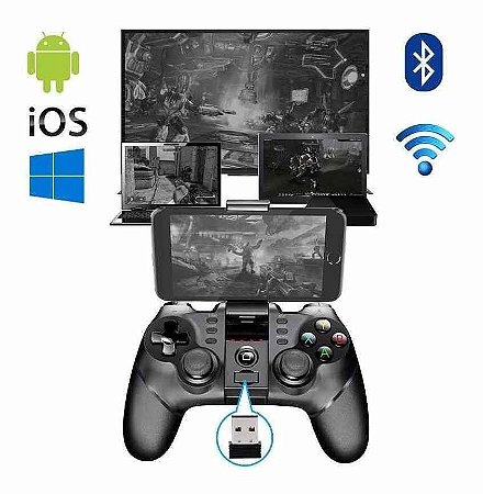 Controle Bluetooth Gamer Android Celular Pc Ps3 Altomex At-9156