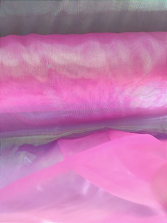 Organza Holografica - Rosa