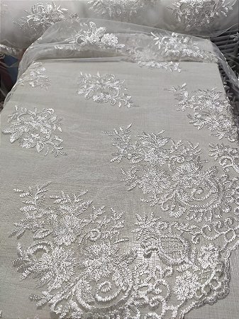 Tule Bordado Off White 002