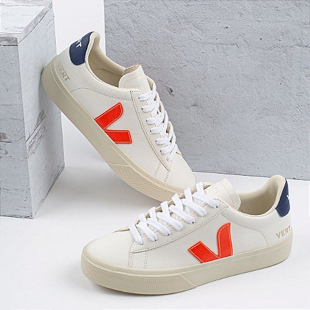 Tênis Vert Shoes Campo Chromefree Extra White Orange Fluo Cobalt CP052195 -  Maestá Scarpa