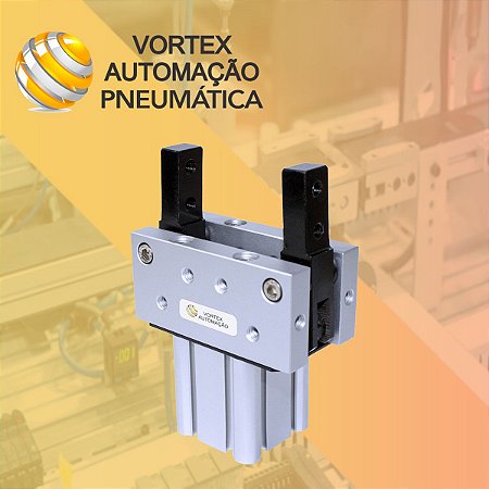 Garra Paralela / Pinça Pneumática De alta abertura Modelo 50D - Vortex  Automação Pneumática