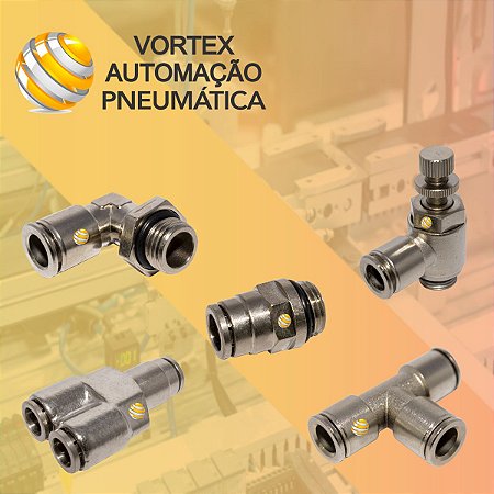 Completa Linha de Conexões Pneumáticas Metálicas !!!