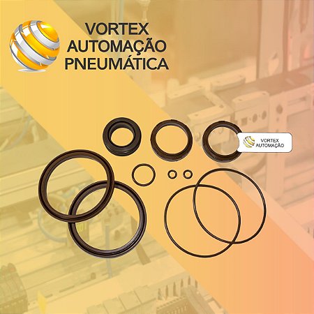 Kit de Reparo em Viton para Cilindros Pneumático de Ø32 a Ø125mm