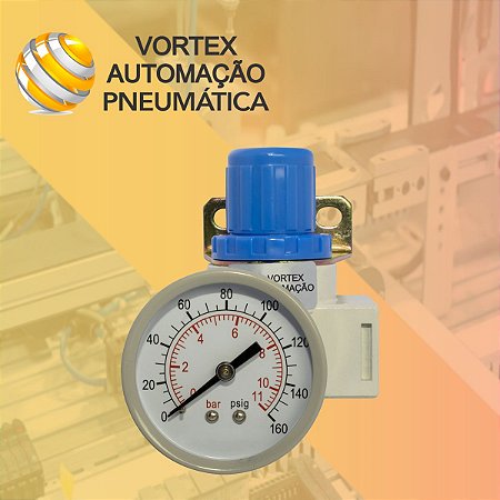 Regulador de pressão para linha de Ar comprimido Rosca 1/4 ou 1/2 bsp