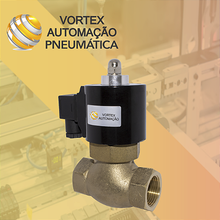 Válvula Solenóide 220v 2/2 Vias Para Vapor Rosca 1.1/4'' 180°c - 220V