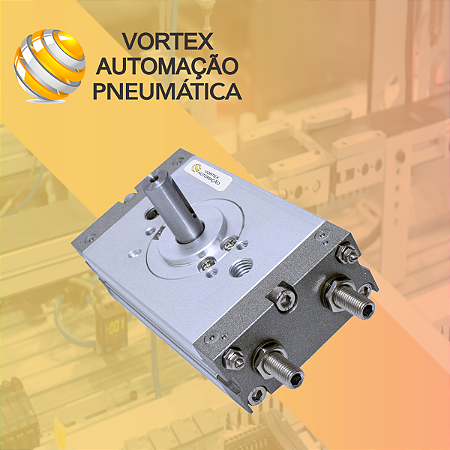 Atuador Rotativo / mesa rotativa de Pinhão e Cremalheira Modelo 40 - 90°