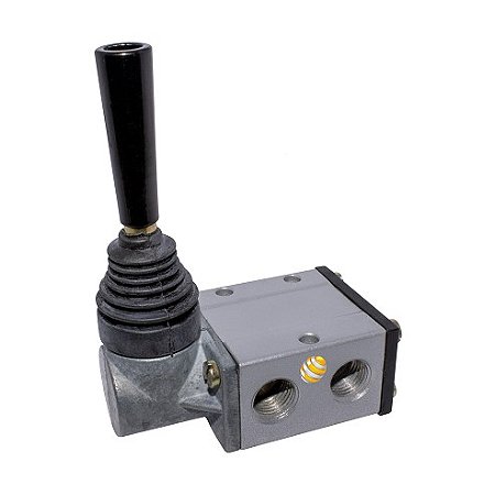 Válvula Pneumática 3/2 Vias Alavanca Com Trava 1/4 Bsp