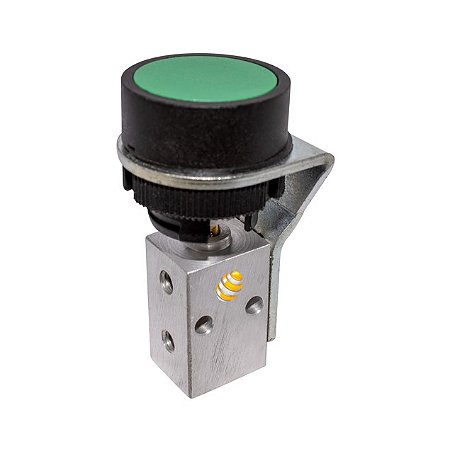 Válvula Pneumática Pulso Botão Retorno Por Mola 3/2 Vias M5