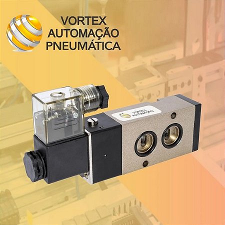 Válvula Pneumática Solenoide Namur 5/2 Vias Rosca 1/4 110v