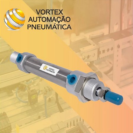 Cilindro Pneumático Mini 6432 Dupla Ação Ø25 X 125mm Curso
