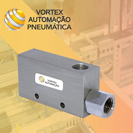 Válvula Pneumatica Geradora De Vácuo Venturi Rosca 1/4 Bsp