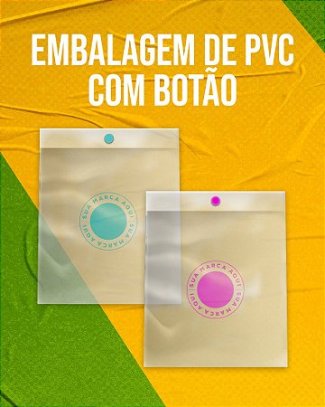 Embalagem em PVC com Botão