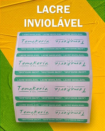 Etiqueta Lacre Inviolável
