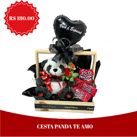 Cesta panda te amo
