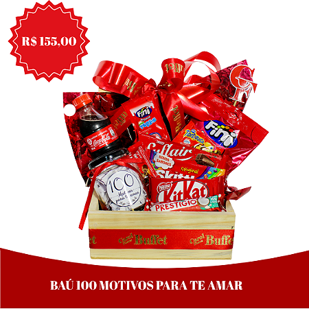 Baú 100 Motivos  Para te Amar