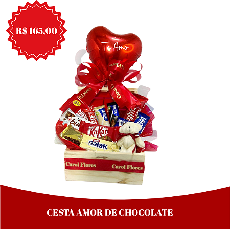 Cesta Amor de Chocolate