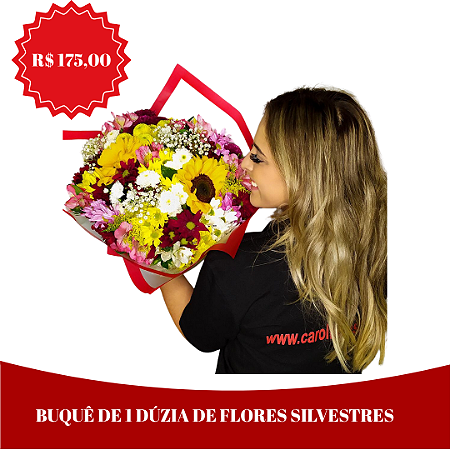 buquê de 1 duzia de flores silvestres