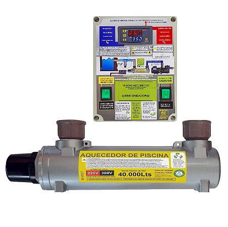 Aquecedor de Piscinas Hidrohot Automático 40m³ até 40.000Lts