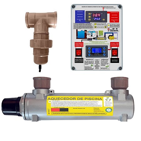 Aquecedor de Piscinas Hidrohot Ionizador 20m³ até 20.000Lts