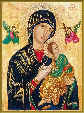 Quadro Decorativo Religioso Nossa Senhora do Perpétuo Socorro