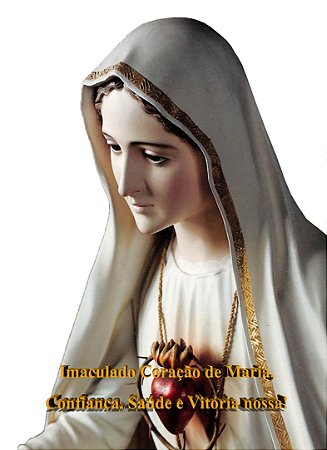 Quadro Nossa Senhora de Fátima com Mensagem