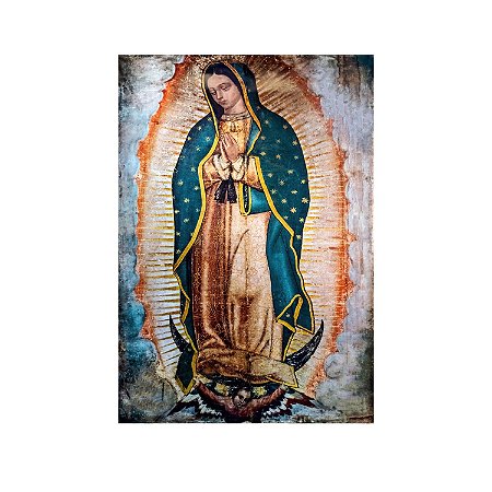 Imagem em Tecido Canvas Nossa Senhora de Guadalupe 90x130cm