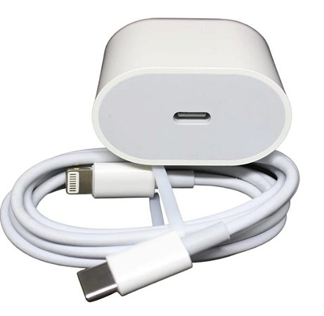 Carregador Compatível P/ iPhone iPad Tipo-c Turbo 20w + Cabo