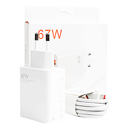Carregador 67w Super Turbo Para Xiaomi Samsung Motorola