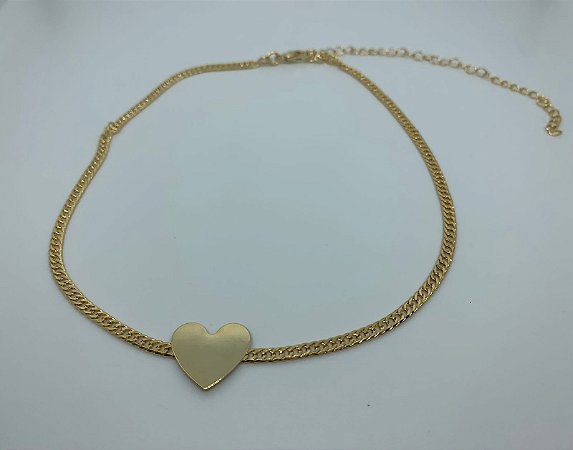 Colar Saudade é o amor que fica folheado a ouro 18k - JOIAS PETMOM