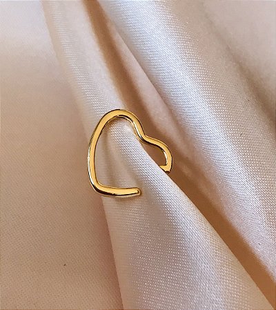 PIERCING ENCAIXE CORAÇÃO FOLHEADO