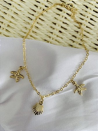 TORNOZELEIRA VERÃO FOLHEADA