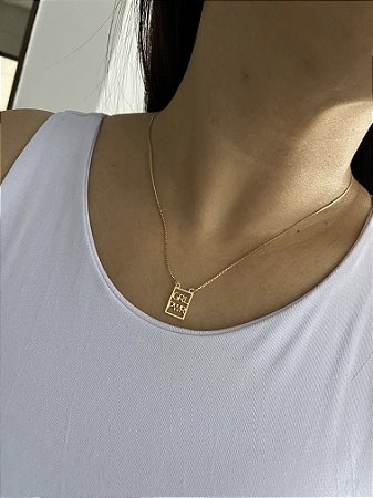 COLAR GIRL POWER FOLHEADO