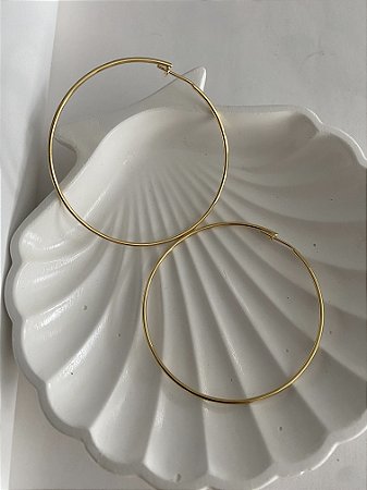 ARGOLA FECHO CLIP- DOURADA