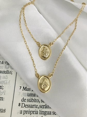 COLAR ESCAPULÁRIO FOLHEADO