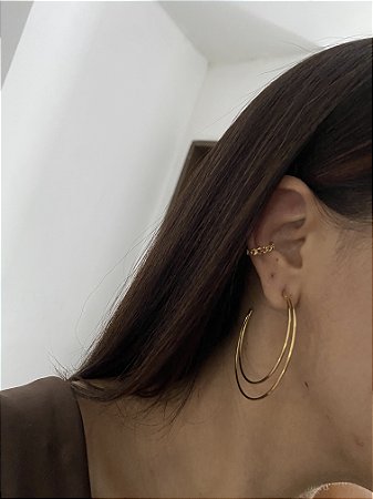 ARGOLA 2 FIOS - DOURADA G