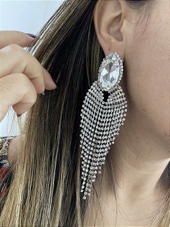 BRINCO STRASS PEDRARIA LUX- PRATA